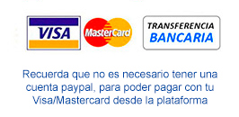 opciones de pago visa y transferencia